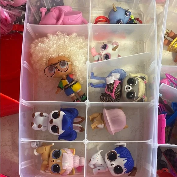 Bundle of L.O.L. Surprise! Pink and Blue Dolls with Accessories - Picture 3 of 10